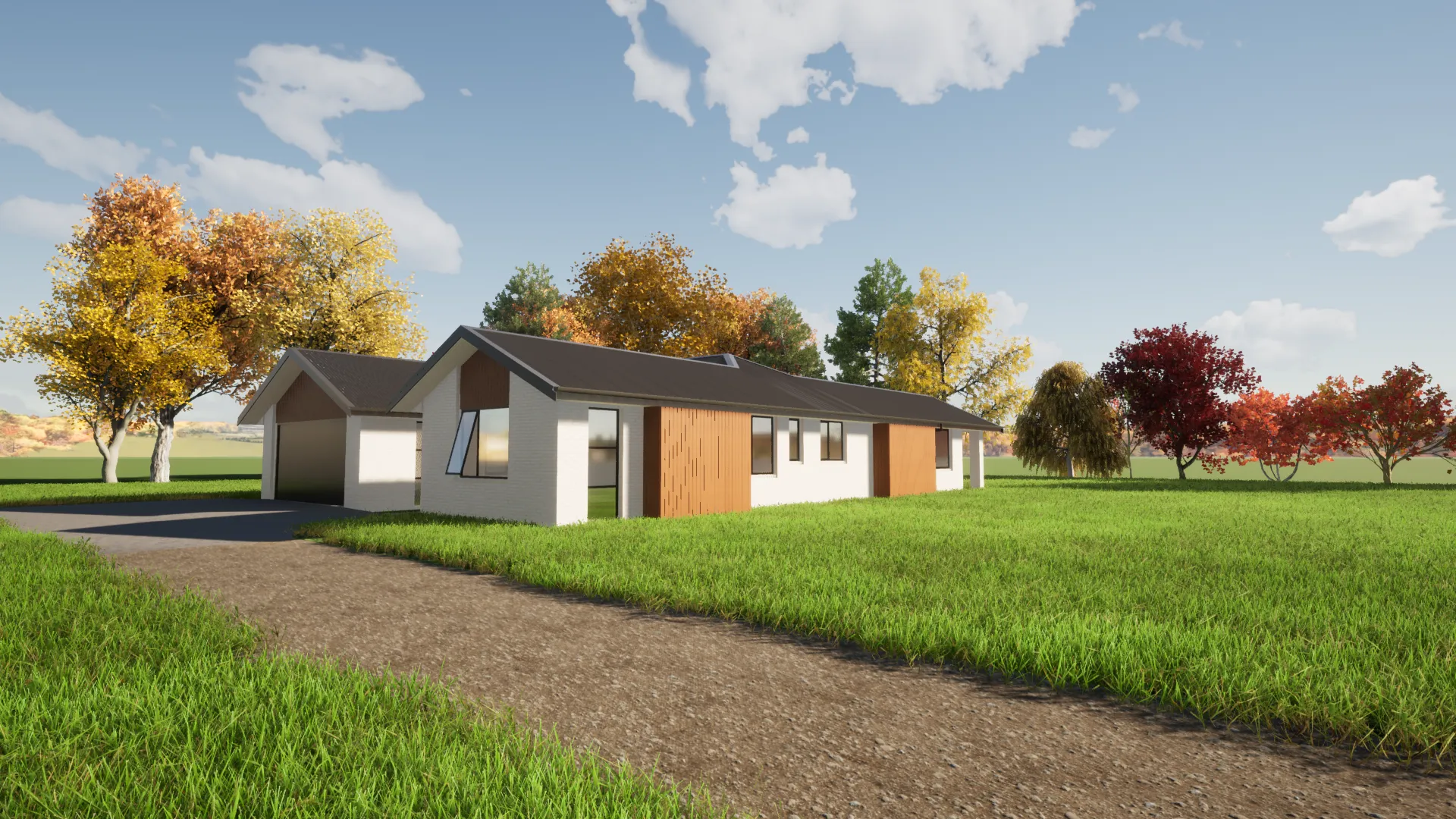 3D render front approach
