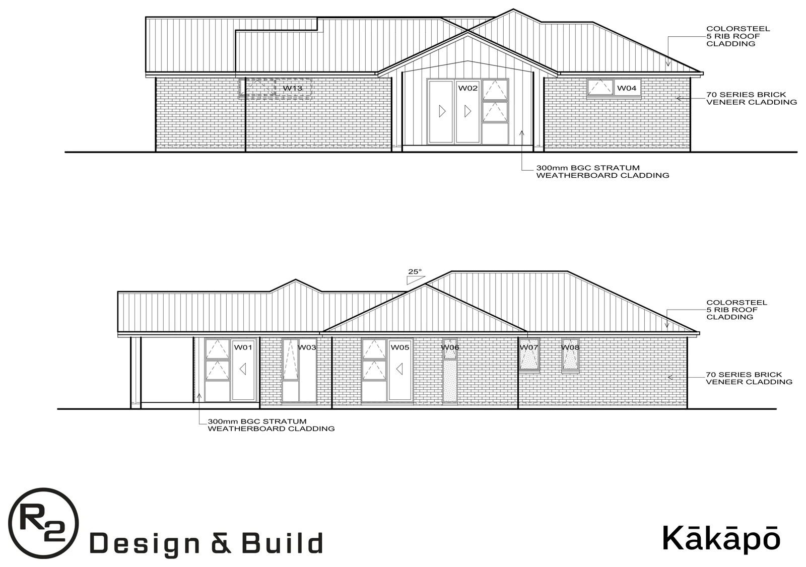 Kakapo plan elevation view 1