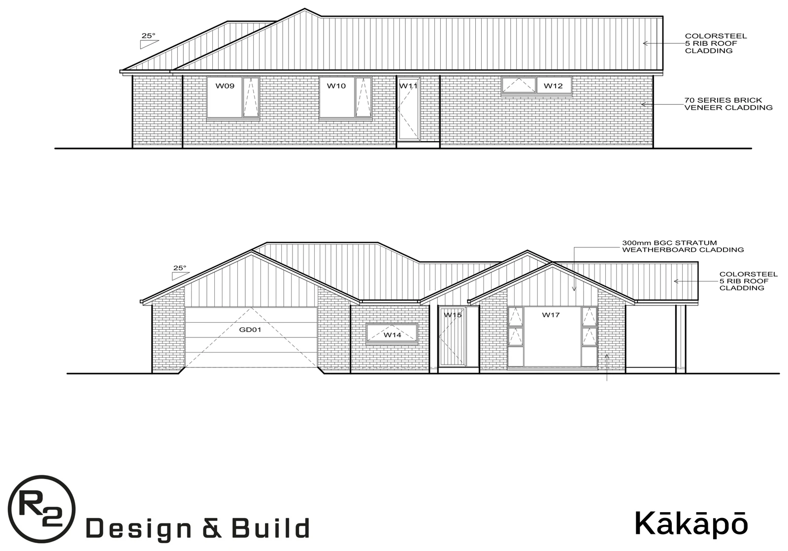 Kakapo plan elevation view 2